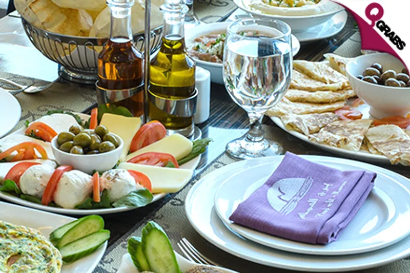 For QR50 Enjoy an Authentic Lebanese Breakfast at Burj Al Hamam at the Pearl! (QR100 Value)